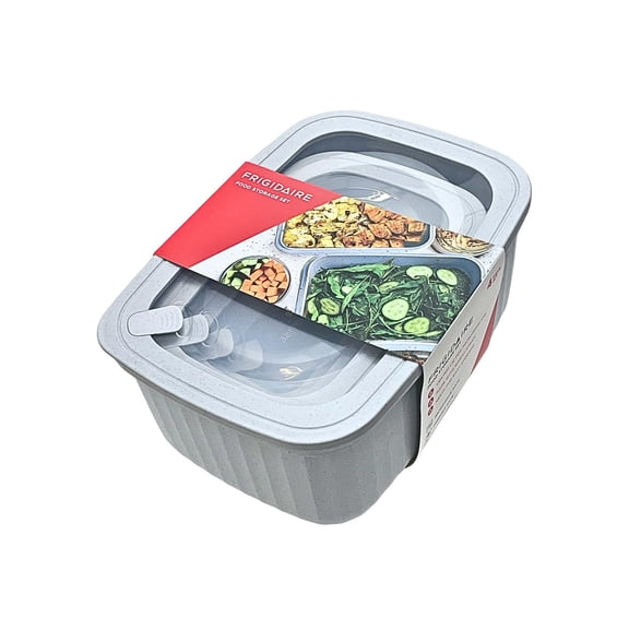 Frigidaire 4pk Rectangle Food Container with Lid, Eco-Friendly