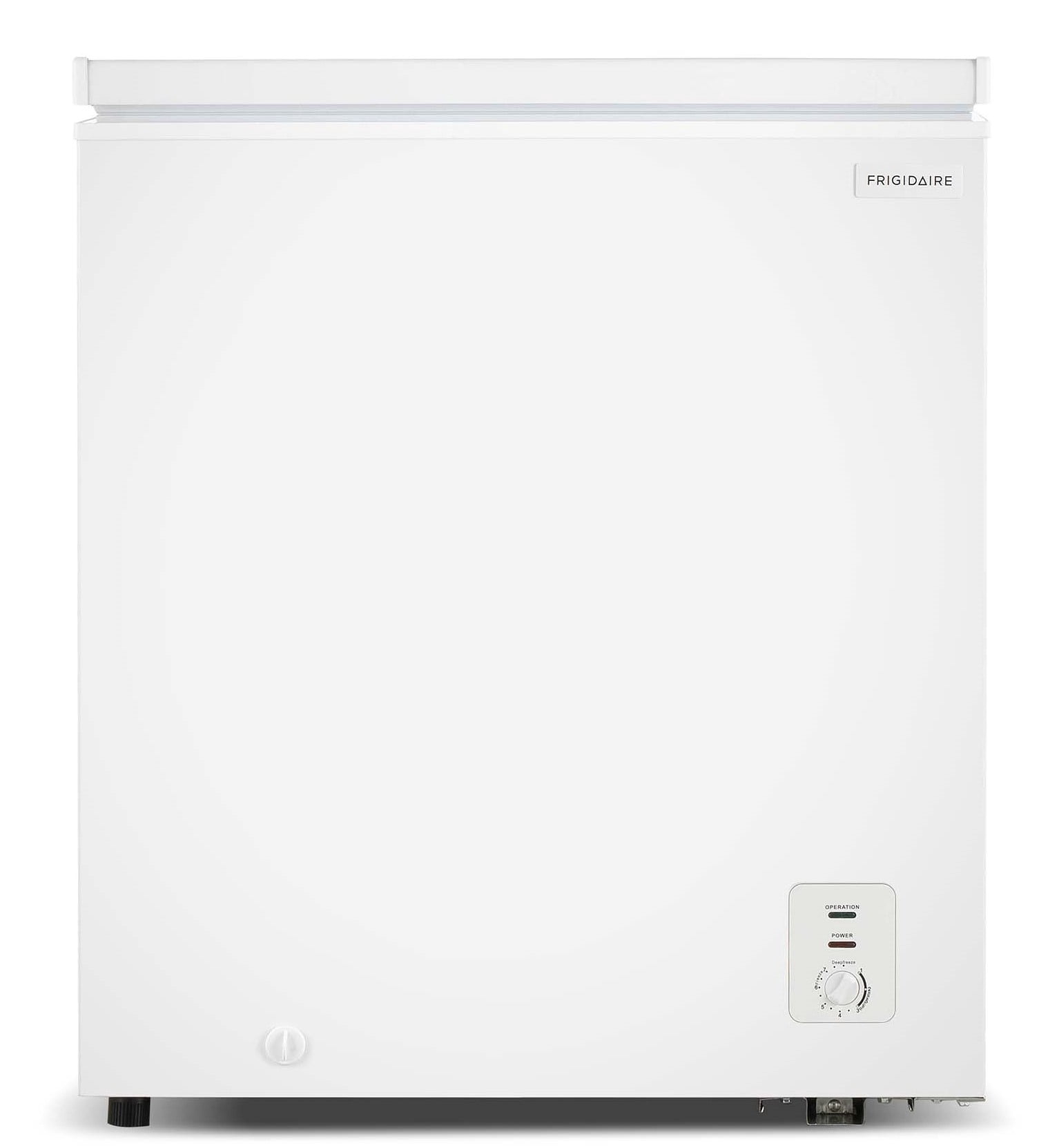 Frigidaire 5.0 Cu. ft. Garage Ready Chest Freezer, Compact Deep Freezer for Garage, Kitchen, Apartment, White