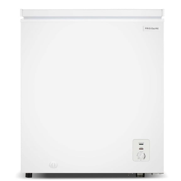 Frigidaire 5.0 Cu. ft. Garage Ready Chest Freezer, Compact Deep Freezer for Garage, Kitchen, Apartment, White
