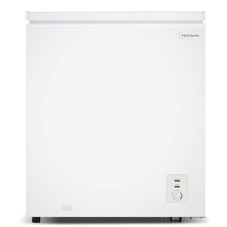 50s超良個体FFA Great condition Frigidaire Chest Freezer 5.0 Cu. Ft, White with Removable Basket