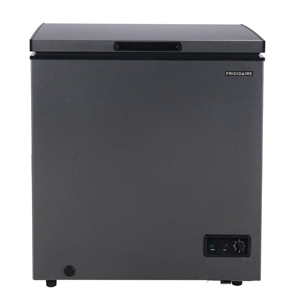 Frigidaire 5.0 Cu. ft. Garage-Ready Chest Freezer, Compact Deep Freezer for Kitchen, Apartment, Small Freezer for Bulk Storage, Black Granite