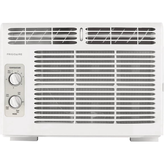 Frigidaire 5,000 BTU Window Air Conditioner for Small Rooms, Dial Controls, Quiet Efficient Cooling, Easy Installation