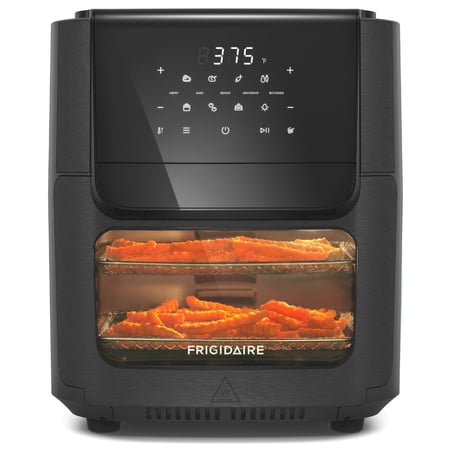 Frigidaire 12.6 QT. Air Fryer Oven Combo , 5-in-1 Air Fry, Bake, Reheat, Dehydrate, Rotisserie, 400°F, Non-Stick, Black