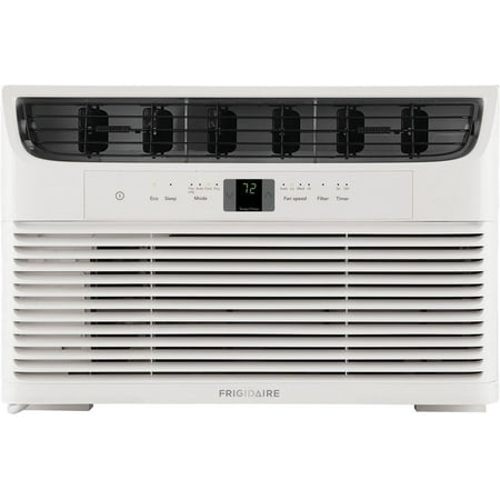 Frigidaire 6,000 BTU Window-Mounted Room Air Conditioner with Sleep Mode, Programmable Timer, White