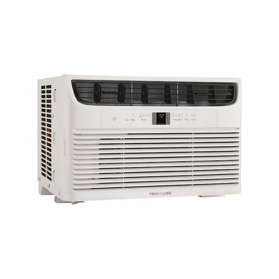 Frigidaire FFRA062WA1 19" Window-Mounted Air Conditioner with 6000 BTU Cooling Capacity; Sleep Modem; Programmable 24-Hour On/Off Timer and Remote Control in White