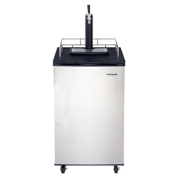 Frigidaire 6.1 Cubic Foot Kegerator Beer Bar, Stainless Steel, 4 ft, Commercial, Refrigerators