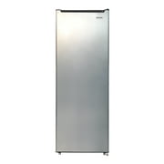 Frigidaire 6.5 Cu. ft. Garage Ready Upright Freezer, Compact Vertical Freezer for Apartments, Garage, Basement, Office, Bulk Storage, Platinum Silver