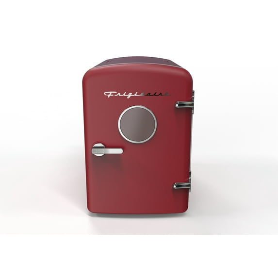 Frigidaire, 6 Can/4L Mini Personal Retro Fridge Cooler, EFMIS229, Red