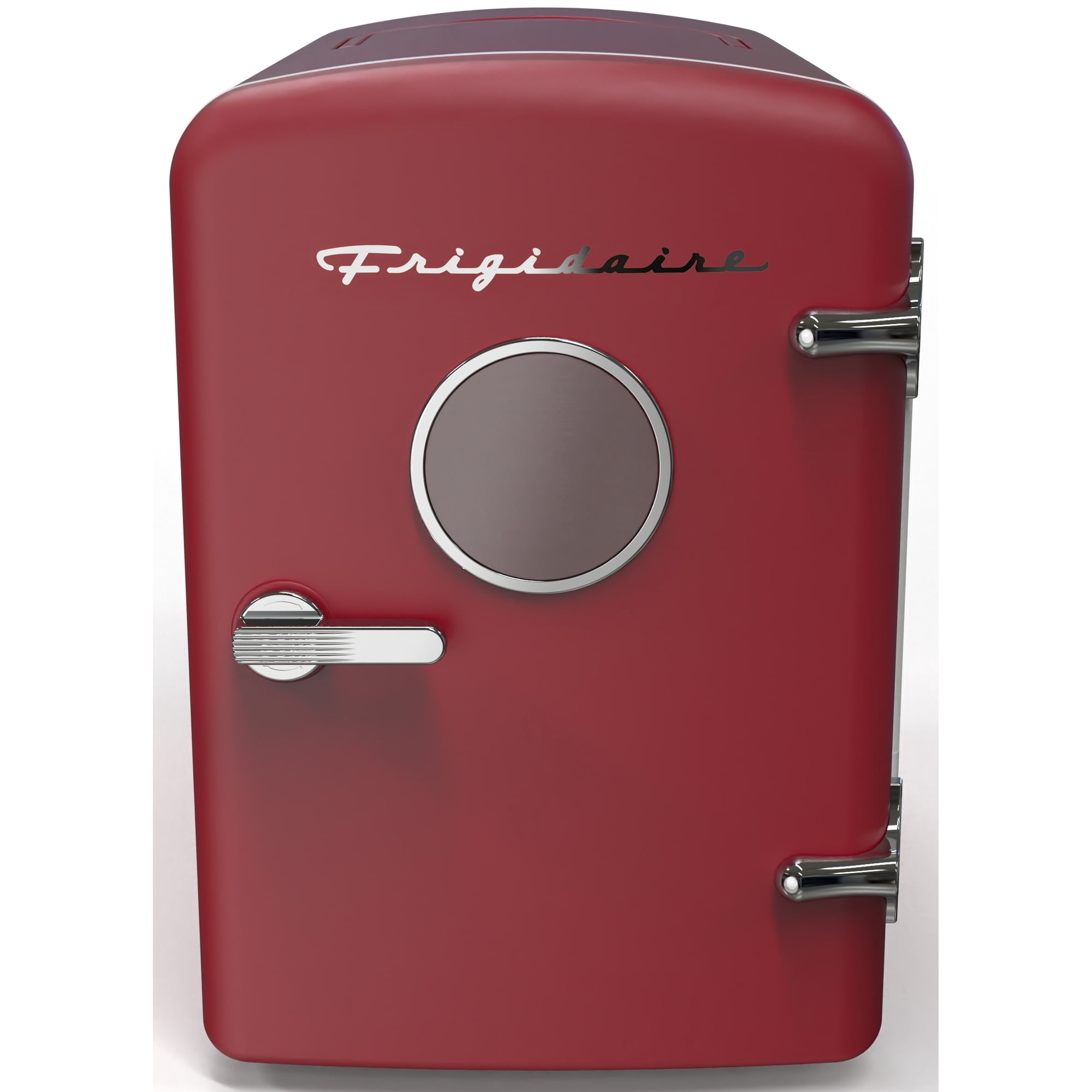 Frigidaire 6 Can Mini Fridge, 4L Portable Personal Cooler – Retro Skincare Fridge, Small Compact Refrigerator, Red