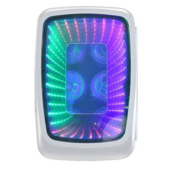 Frigidaire 6-Can Retro Gaming Light-Up Portable Beverage Mini Fridge, EFMIS179 (White)