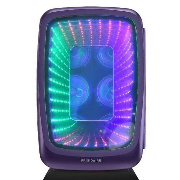 Frigidaire 6-Can Retro Gaming Light-up Portable Beverage Mini Fridge, EFMIS179 (Purplehaze)