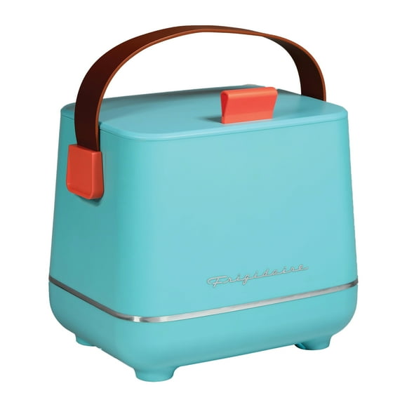 Frigidaire 6-Can Retro Top-Opening Portable Beverage Mini Fridge/Cooler, EFMIS308 (Blue), EFMIS308-BLUE