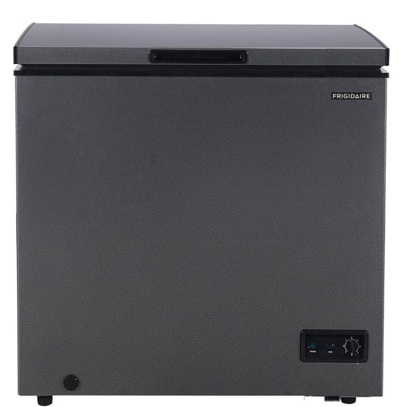 Frigidaire 7.0 Cu. ft. Garage Ready Chest Freezer in Black Granite Finish, Deep Freezer for Garage, Kitchen, Basement, Bulk Food Storage