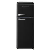 Frigidaire 7.5 Cu. ft. Top Freezer Refrigerator, Black, Rounded Corners - Retro, EFR756