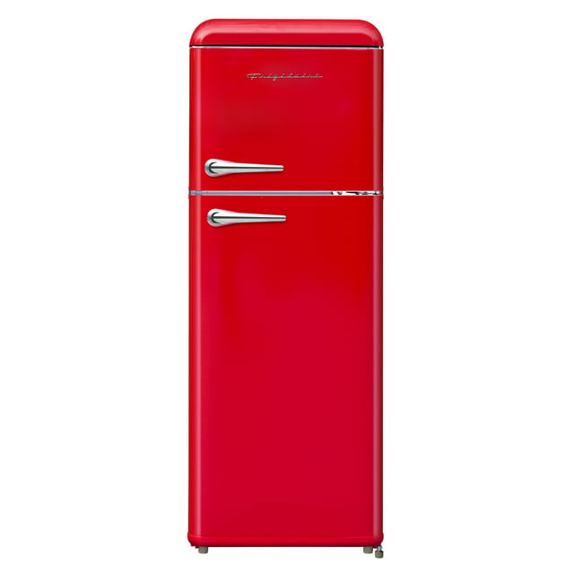 Frigidaire 7.5 Cu. Ft. Top Freezer Refrigerator in RED, Rounded Corners - RETRO, EFR756
