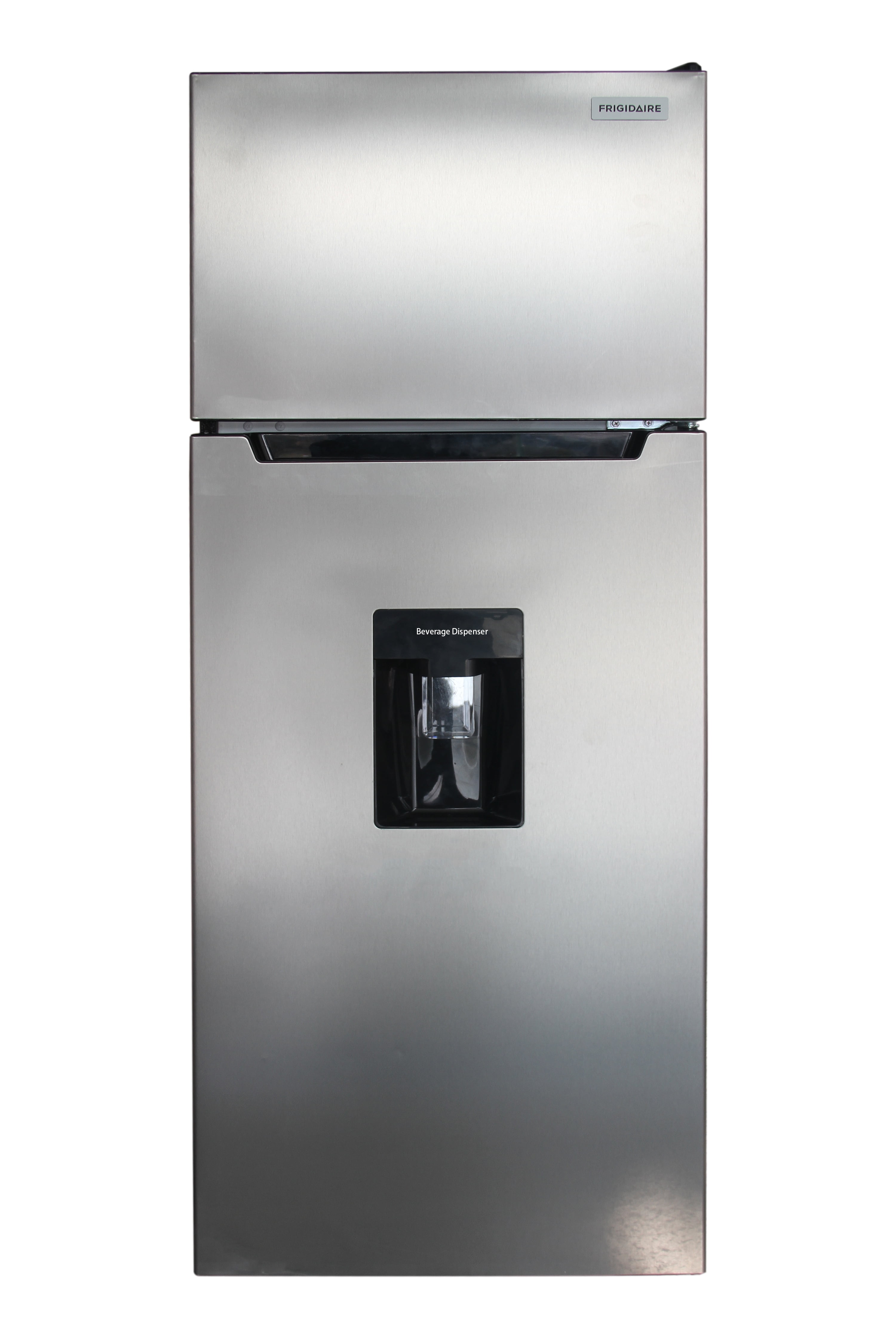 Frigidaire 7.5 Cu Ft Top Freezer Refrigerator with Beverage Dispenser, Platinum  Apartment Size Refrigerator for Kitchen, Office, Garage