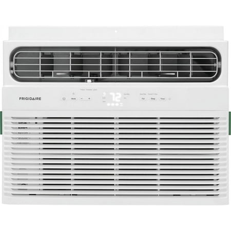 Frigidaire - 115V 8,000 BTU 350 Sq. Ft. Smart Window Air Conditioner with 3,500 BTU Supplemental Heat Function - White