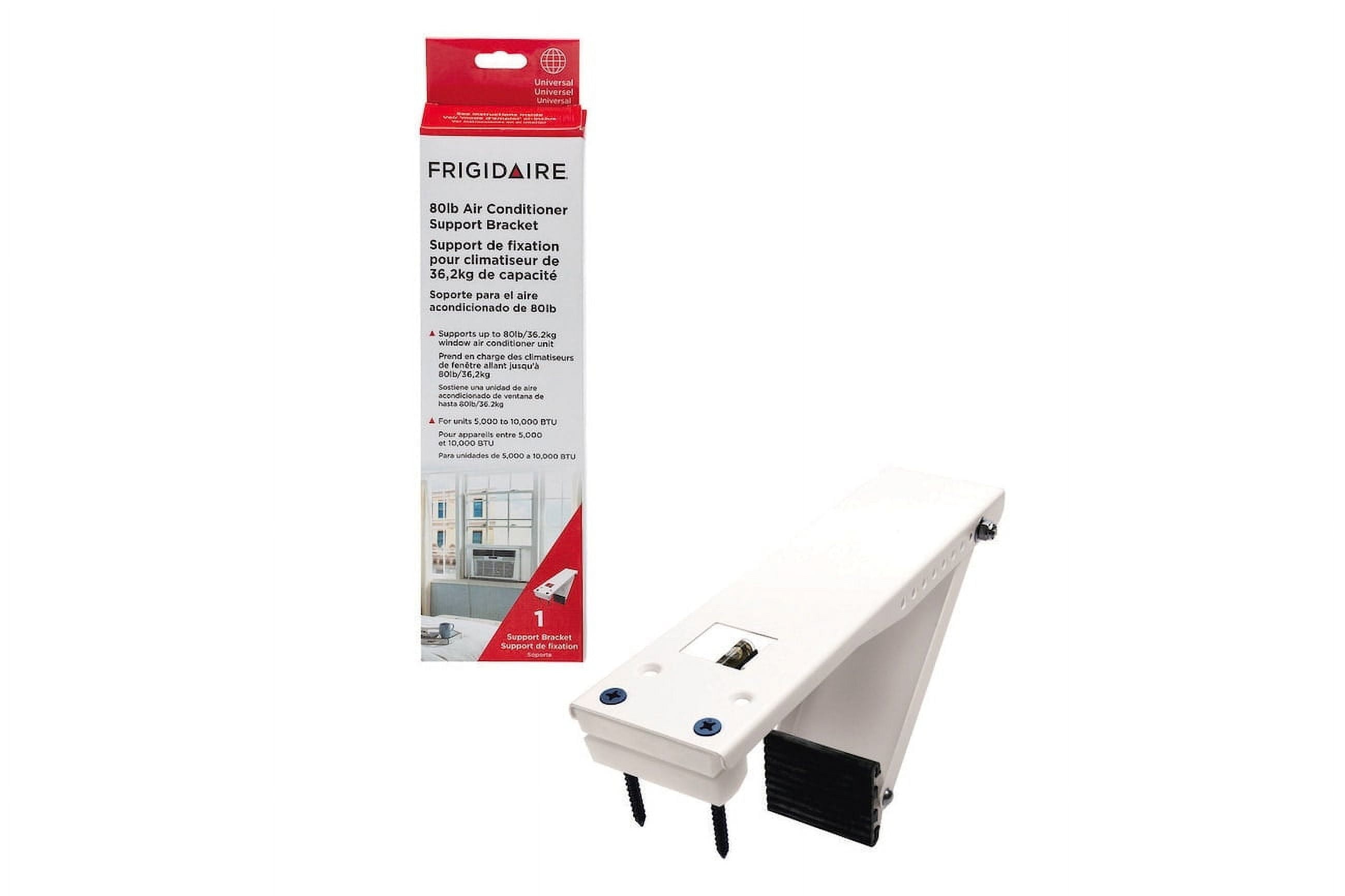 White Galvanized Steel 80 lb Air Conditioner Support Bracket
