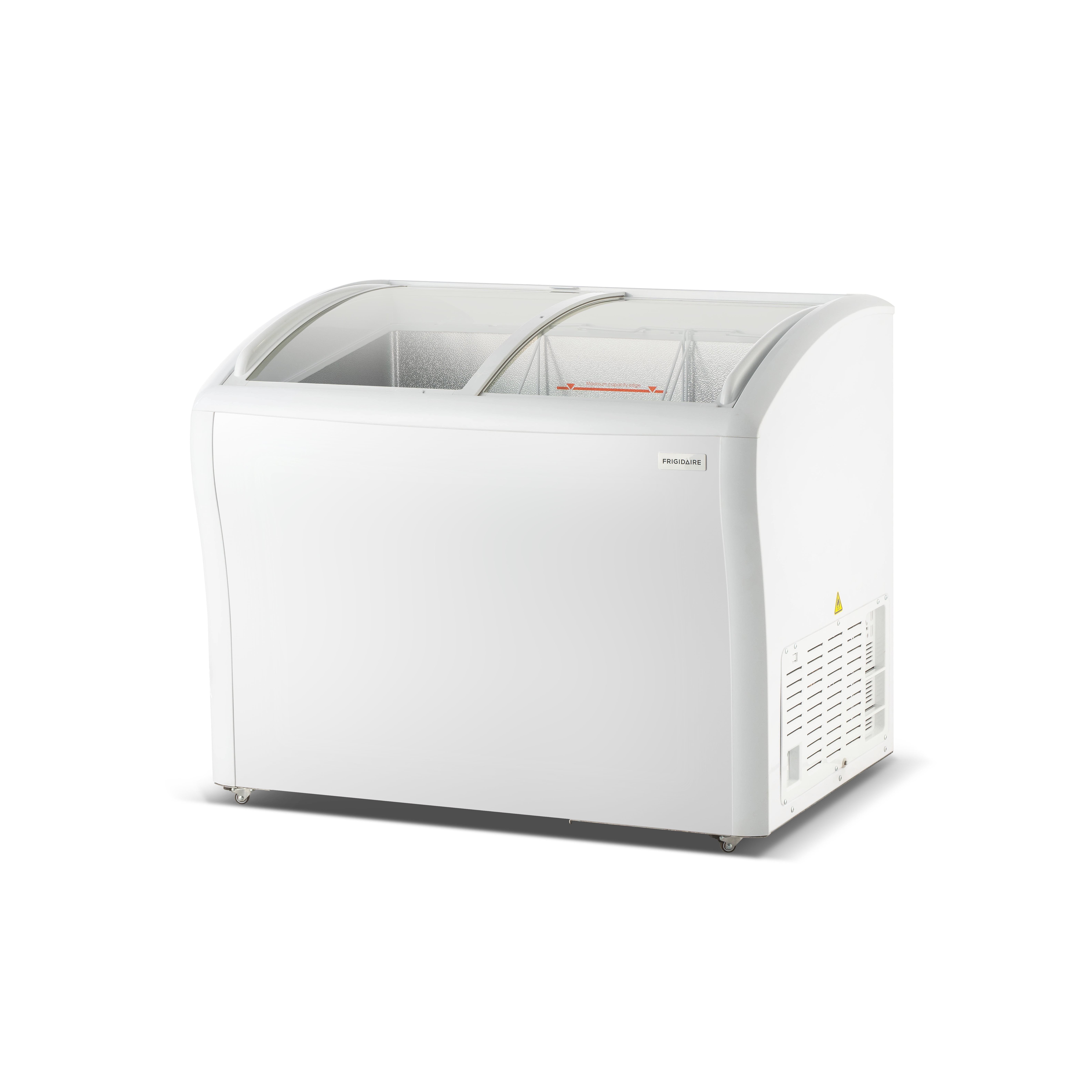 Frigidaire 6.7 Cu. ft. Curved Glass Top Display Freezer, 2 Door
