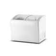 thumbnail image 1 of Frigidaire 9 Cu. ft. Curved Glass Top Display Freezer, 260L Convertible Fridge Freezer with Glass Door and Castor Wheels, White, 1 of 12
