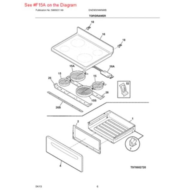 Frigidaire APL316281900 9 in. Radiant Element