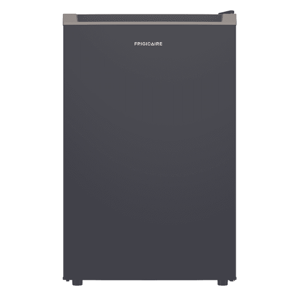 Frigidaire Compact Fridge with Chiller, 4.5 cu. ft., Mini Fridge for Office, Bedroom, Dorm Room or Cabin – W:20.59" x L: 21.26" X H:32.91" (Slate)