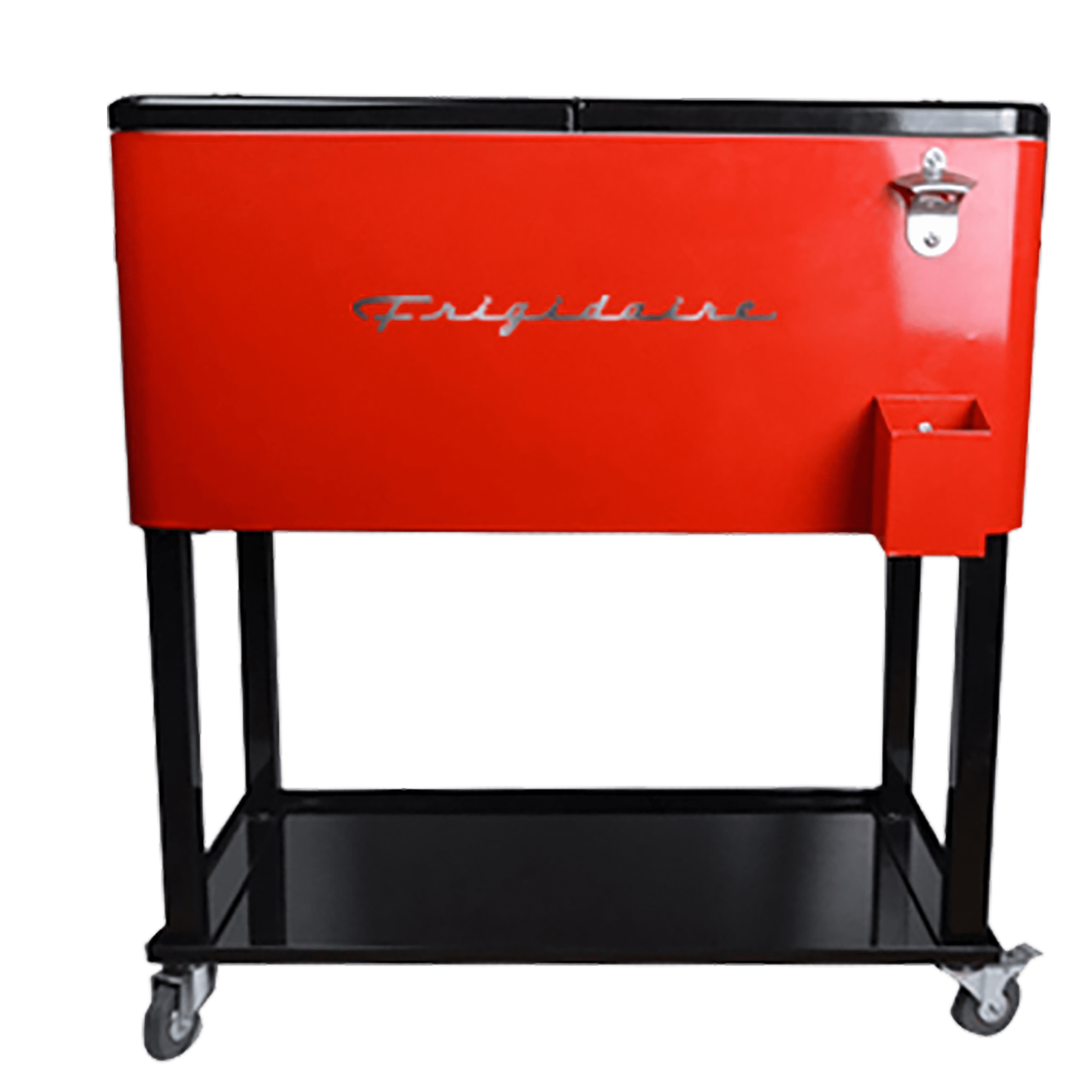 Frigidaire EFPC400 Stainless Steel Cooler on Wheels (Shelf, Bottle