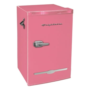 Frigidaire EFR376-C-PINK 3.2-Cu.-Ft. 65-Watt Retro Bar Fridge with Side Bottle Opener (Pink)