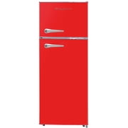 Frigidaire 7.5 Cu. ft. Retro Refrigerator, Top Mount Apartment Size Fridge, Red