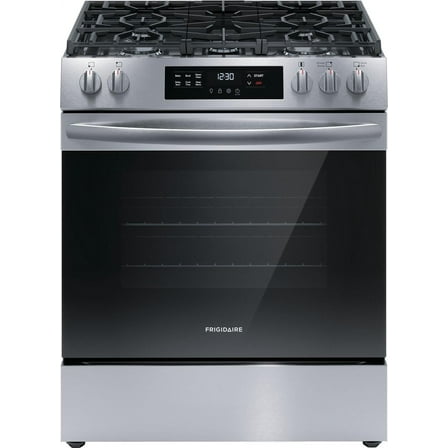 Frigidaire FCFG3062AS 30" Gas Range with Steam Clean, Stainless Steel