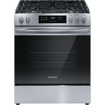 Frigidaire - 5.1 Cu. Ft Freestanding Gas Range with Quick Boil - Stainless Steel