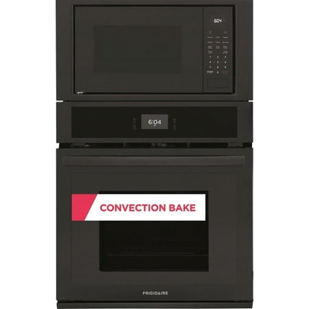 Frigidaire - 27" Built-in Electric Wall Oven/Microwave Combination - Black