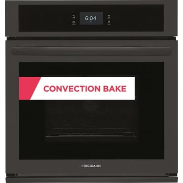 Frigidaire FCWS2727AB 27 inch Black Single Electric Wall Oven with Fan Convection
