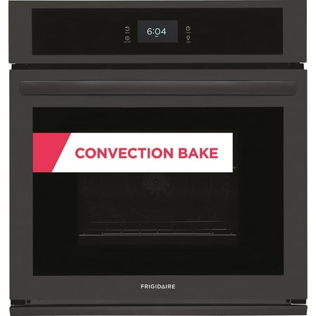 Frigidaire - 27" Built-in Single Electric Wall Oven with Fan Convection - Black