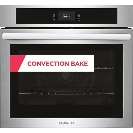 Frigidaire - 30" Built-in Single Electric Wall Oven with Fan Convection - Stainless Steel
