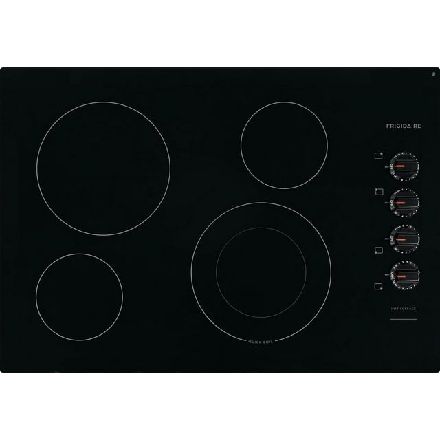 Frigidaire FFEC3025UB Electric Cooktop, 30", Black, 4 Element Burners