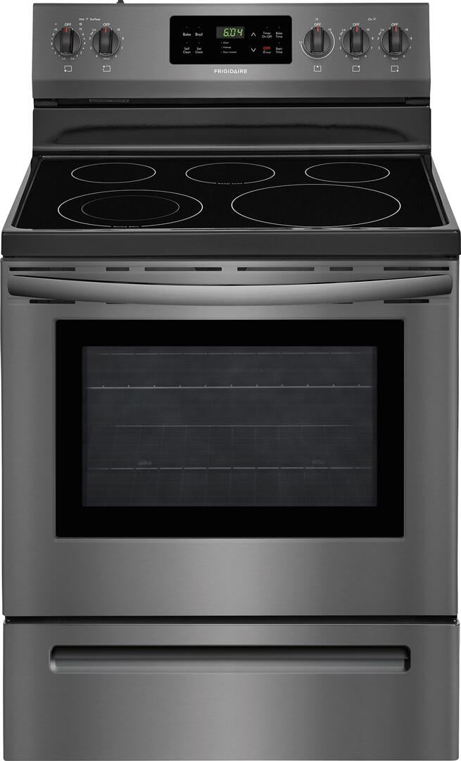 Black stainless 2024 steel electric range