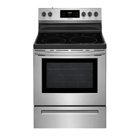 Frigidaire - 5.3 cu. ft. Self-Cleaning Freestanding Electric Range - Stainless steel