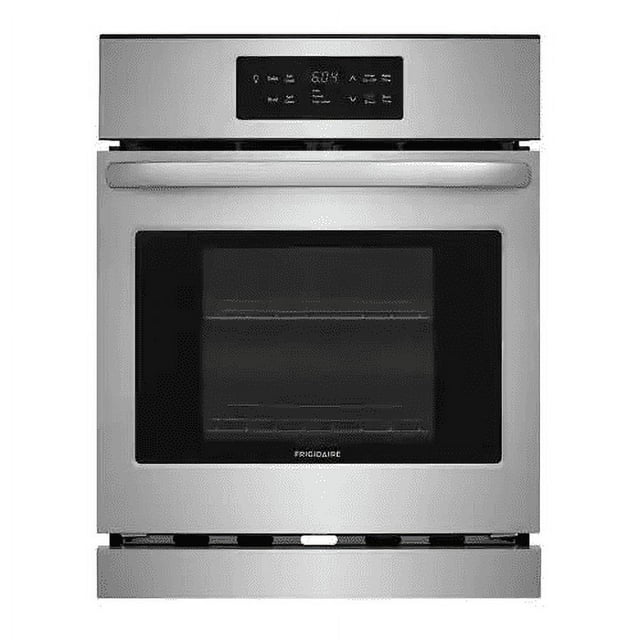 "Frigidaire FFEW2426US 24"" Single Electric Wall Oven with 3.3 cu. ft. Capacity, Halogen Lighting, Self-Clean, and Timer, in Stainless Steel"