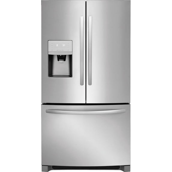 Frigidaire FFHD2250TS 36 French Door Refrigerator with 22.5 cu. ft. Capacity Energy Star Multi-Level LED Lighting Store-More Shelves and External Water Dispenser in Stainless Steel