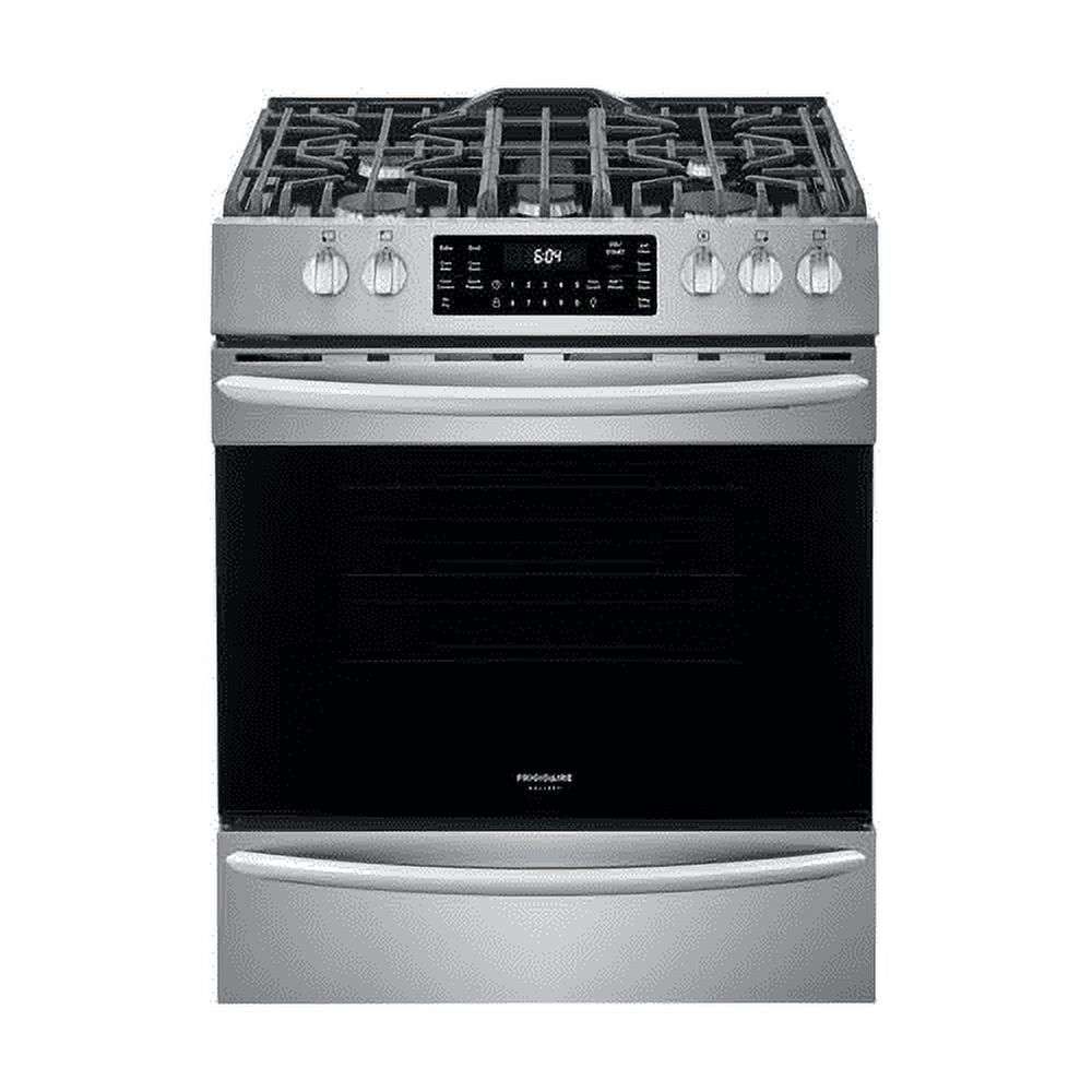 Frigidaire FGGH3047VF 30 Gallery Series Gas Range with 5 Sealed Burners griddle True Convection Oven Self Cleaning Air Fry Function in Stainless Steel - image 1 of 14