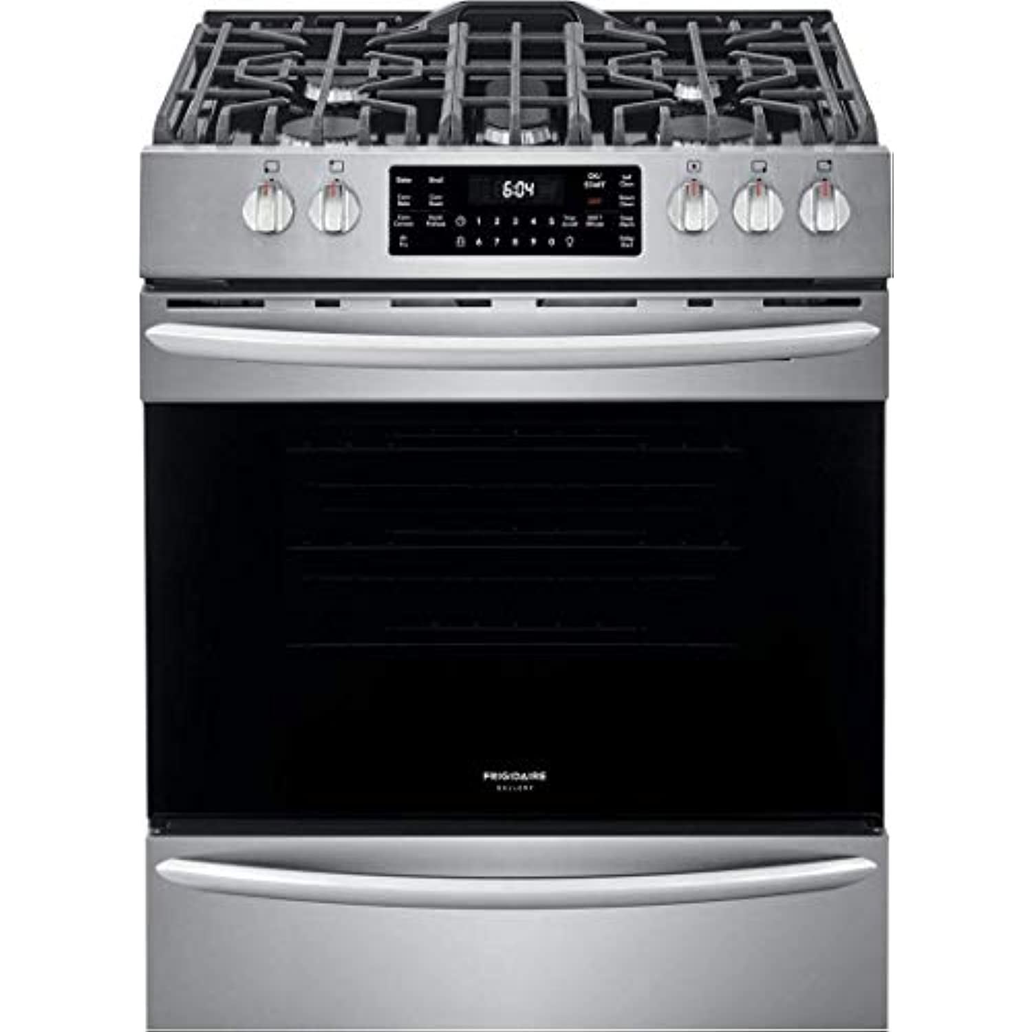 Frigidaire FGGH3047VF 30" Gallery Series Gas Range with 5 Sealed Burners, griddle, True Convection Oven, Self Cleaning, Air Fry Function, in Stainless Steel - image 1 of 10