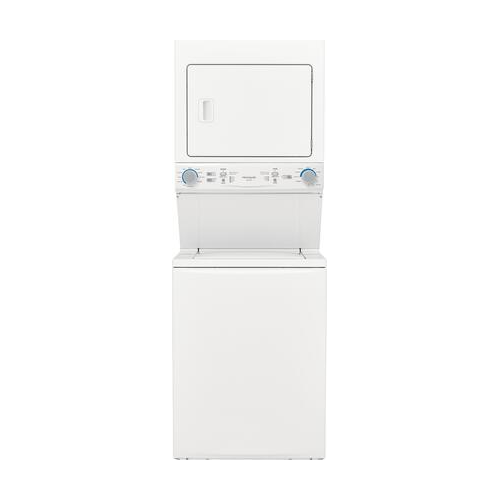 Frigidaire FLCE7522AW 27 Electric Laundry Center with 3.9 cu. ft. Washer Capacity 5.6 cu. ft. Dry Capacity 10 Wash Cycles 10 Dry Cycles in White - image 1 of 13