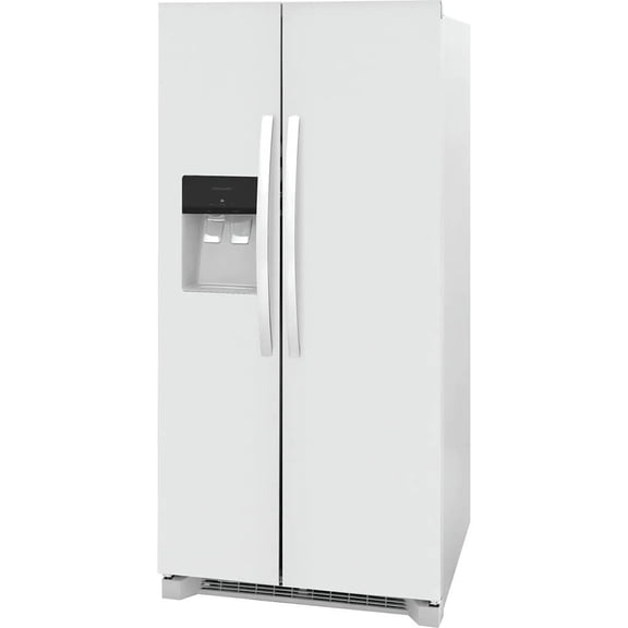 Frigidaire FRSS2323AW 22 Cu. Ft. 33" Standard-Depth Side-by-Side Refrigerator, White