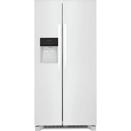 Frigidaire - 33 in. Wide 22.3 Cu. Ft. Side-by-Side Refrigerator with EvenTemp Cooling System - White