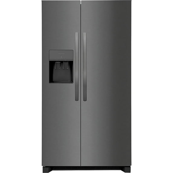 FrigidaireFRSS2623AD 26 Cu. Ft. 36" Standard Depth Side by Side Refrigerator, Black Stainless Steel