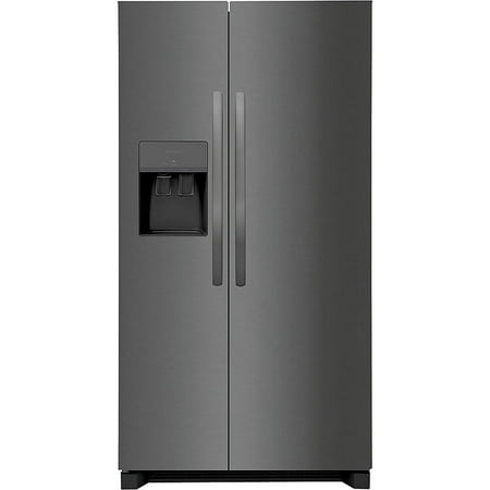 Frigidaire - 25.6 Cu. Ft. Side-by-Side Refrigerator - Black stainless steel