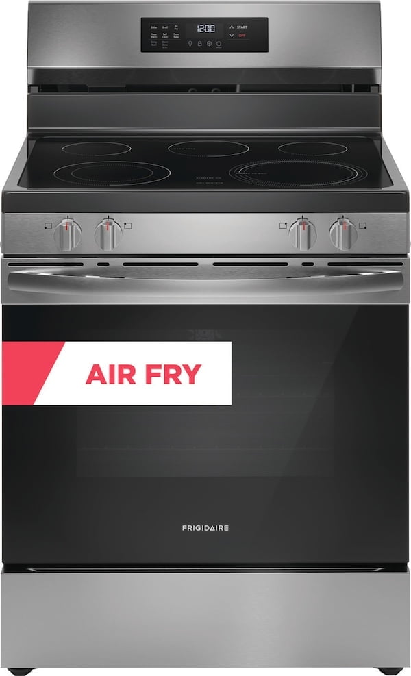 Frigidaire FCRE3083AS 30" Electric Range with Air Fry (Energy Star Certified), Stainless Steel