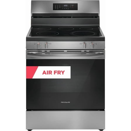 Frigidaire FCRE3083AS 30" Electric Range with Air Fry (Energy Star Certified), Stainless Steel