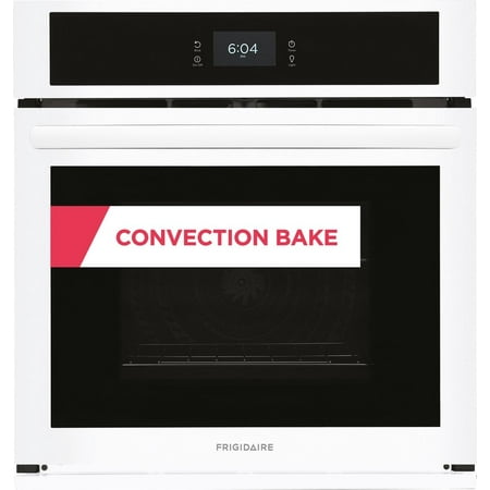 Frigidaire - 27" Built-in Single Electric Wall Oven with Fan Convection - White